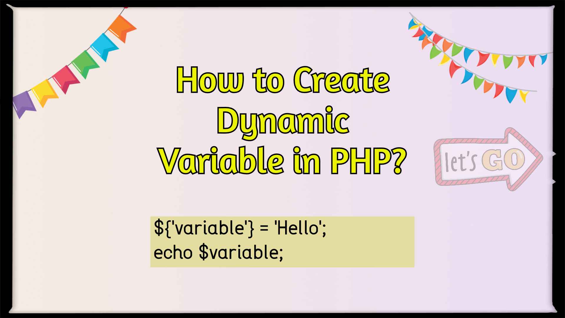 create dynamic variable in PHP