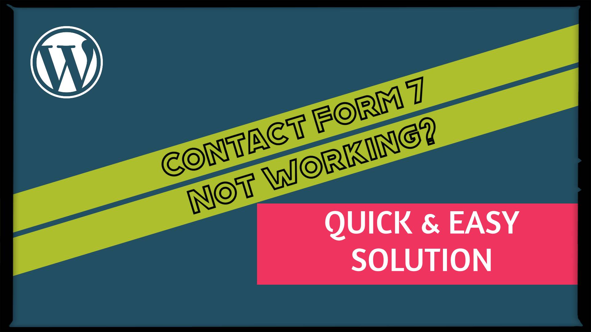 Contact form 7 is not working issue