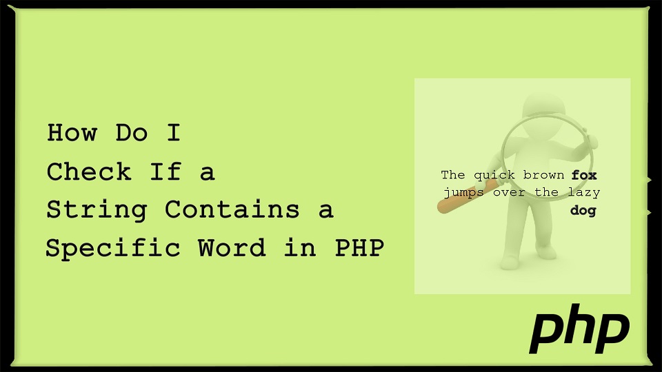 php string contains string