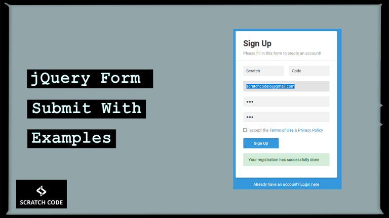 jquery form submit with examples