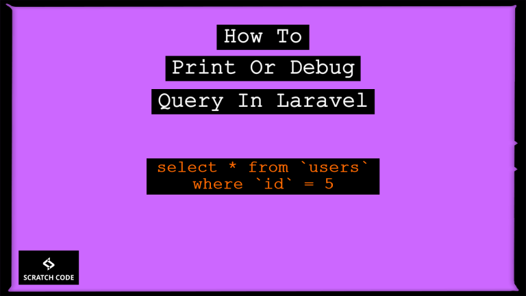 print or debug query in laravel