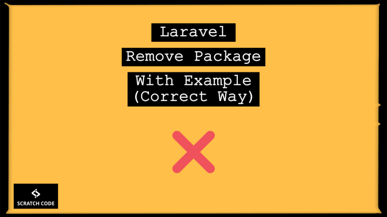 laravel remove package