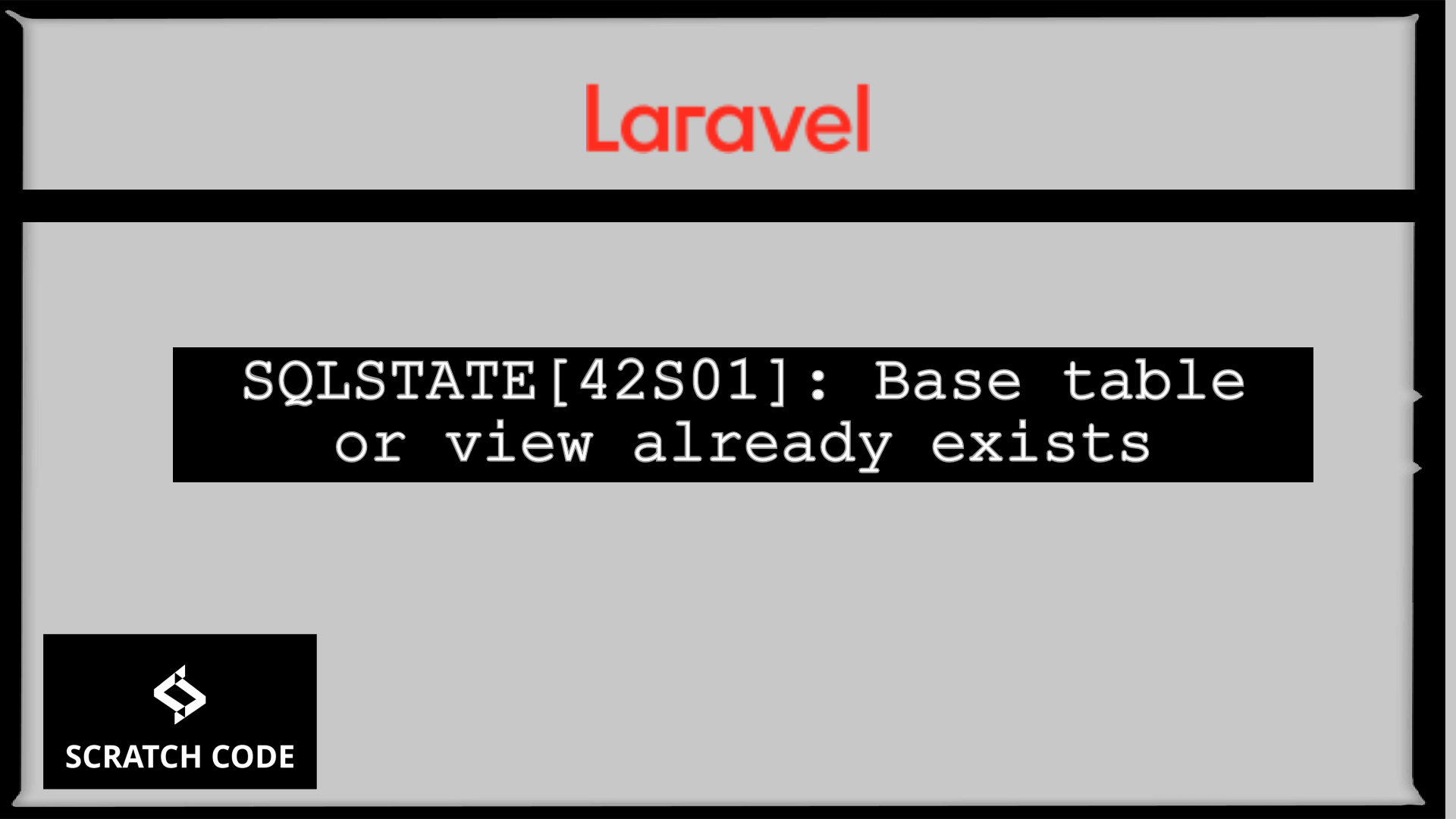 base table or view already exists in laravel migration