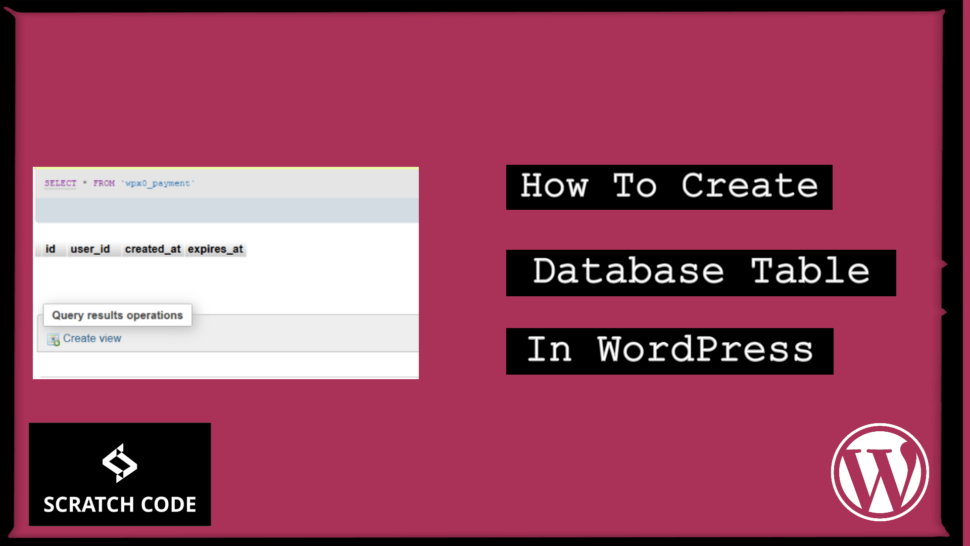 table plus create database