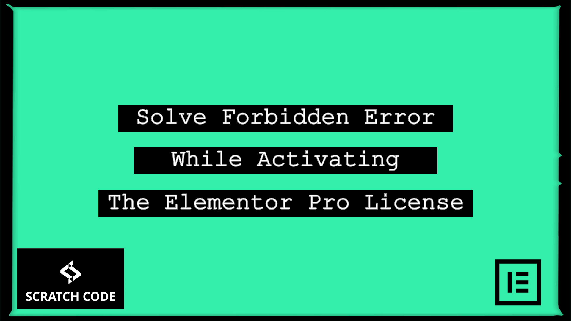 forbidden error while activating elementor pro license