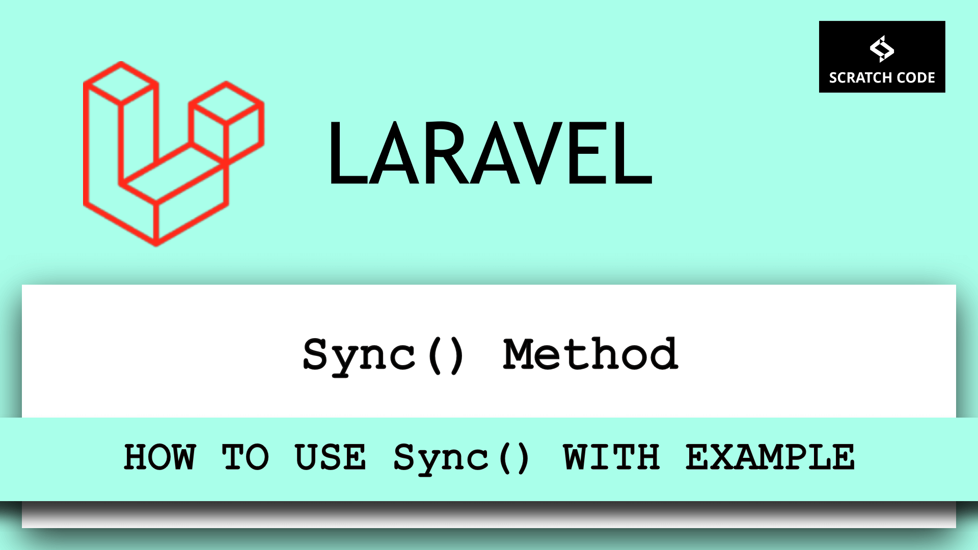 laravel sync with example