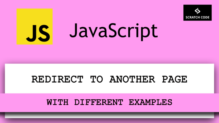 redirect by javascript with example