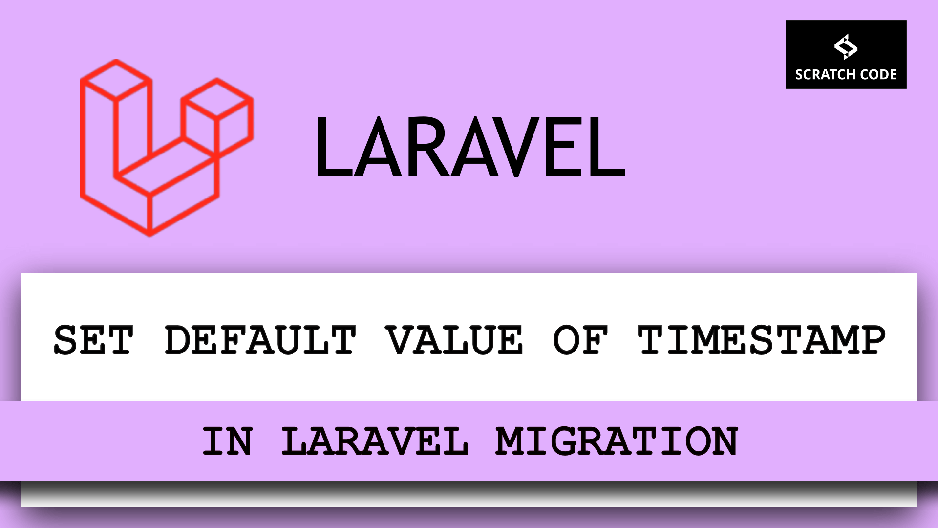 set default value of timestamp in laravel migration