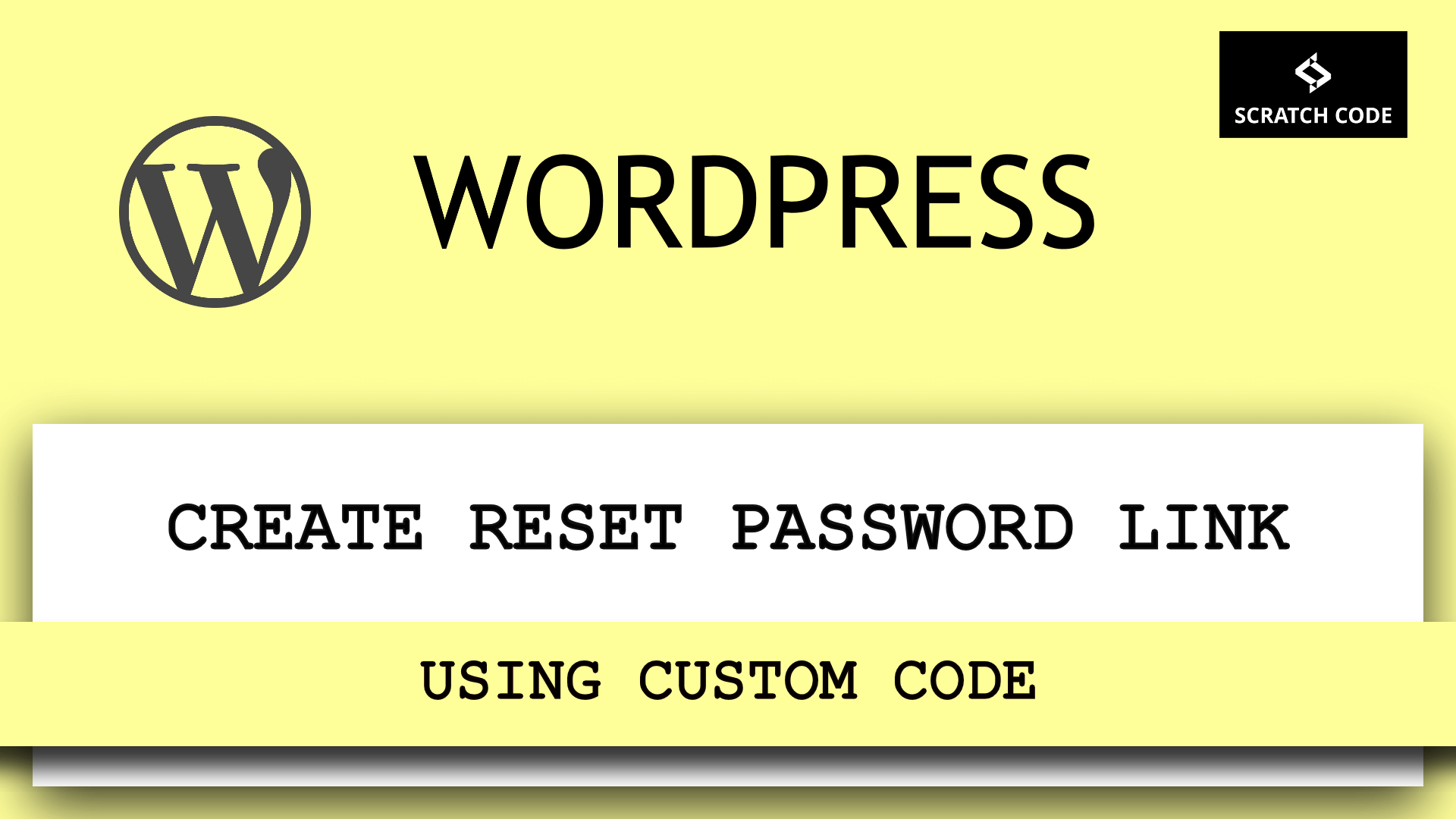 wordpress reset password link