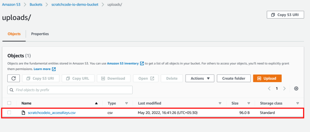 Laravel file uploaded on AWS s3 bucket output