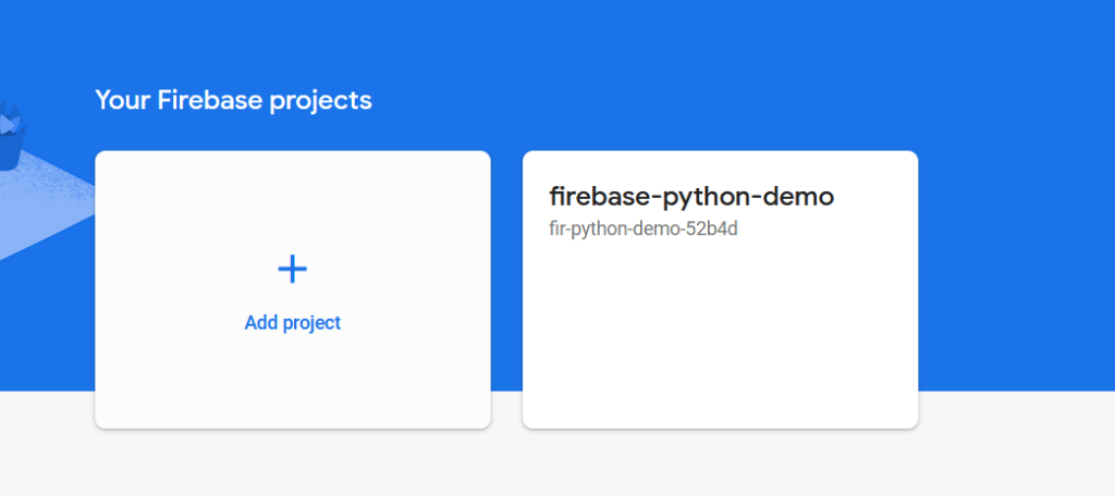 create firebase project with laravel
