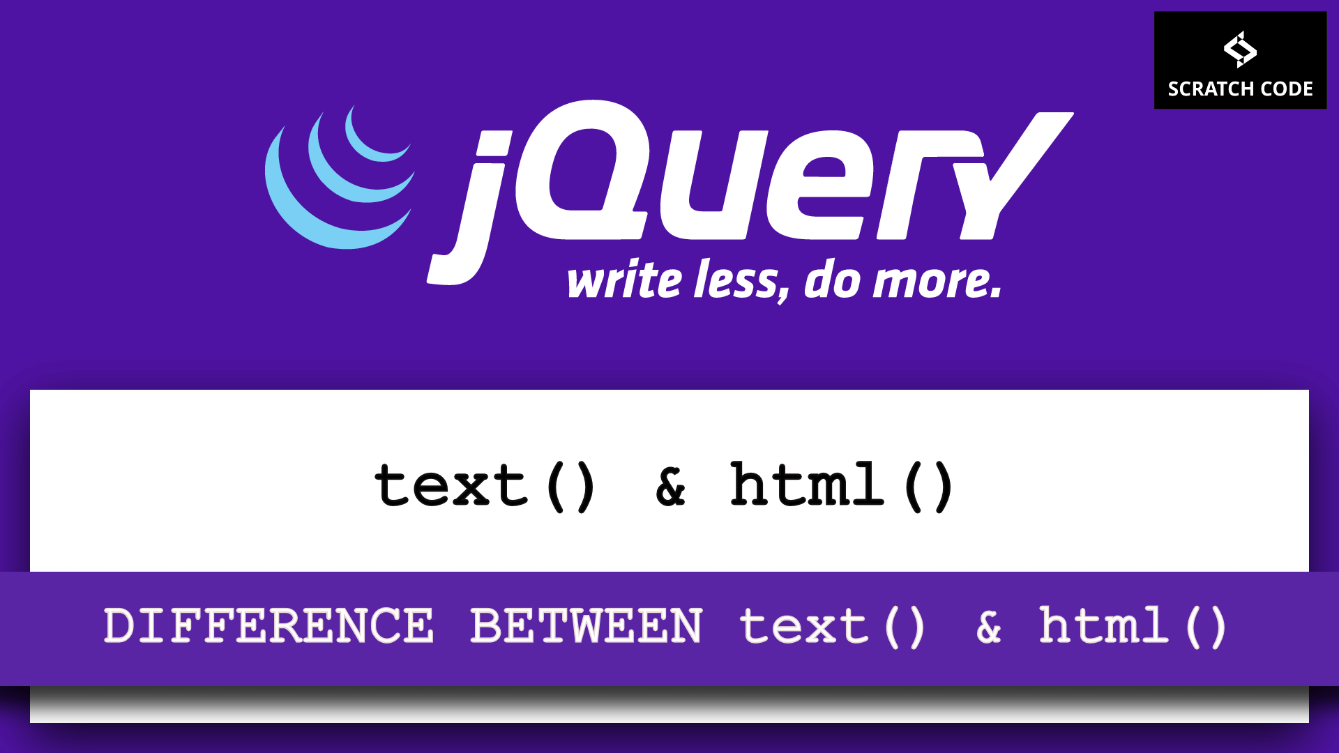 difference between text and html in jquery