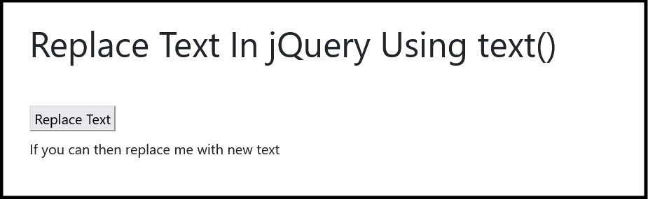 replace text using jquery